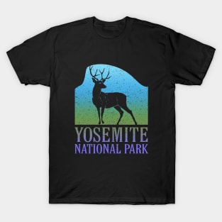 Yosemite National Park Half Dome Deer California Souvenir Travel T-Shirt